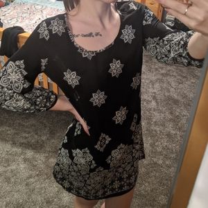 Black Floral Dress
